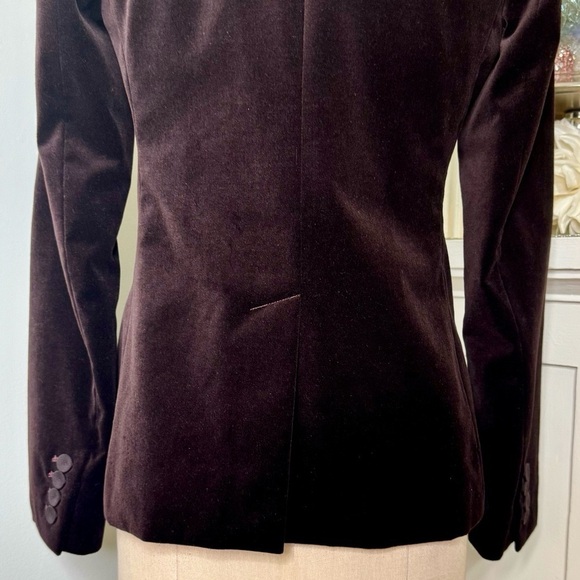 Ann Taylor LOFT Velvet Blazer Jacket One Button Size 0 - Picture 7 of 12